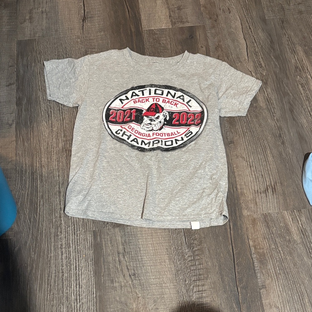 Gray Kids National Champions T-Shirt